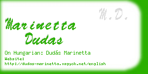 marinetta dudas business card